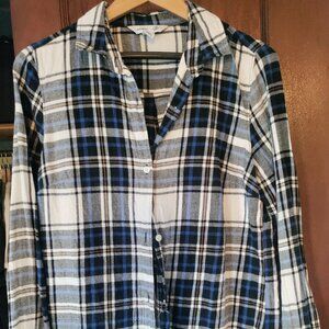 Medium TallBlue, White, Yellow Flannel 100% Cotton Old Navy